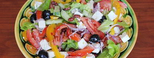 греческий салат с фасолью. Шаг 10