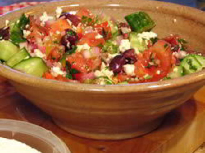 Рецепт греческого салата со сладким перцем