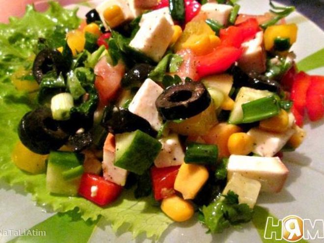 Рецепт овощного салата не греческий