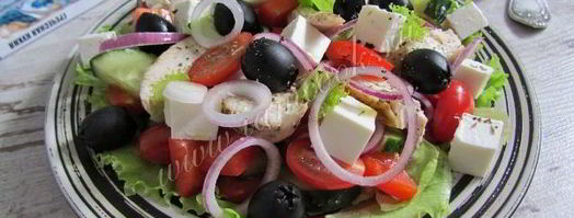 салат греческий с курицей. Шаг 13