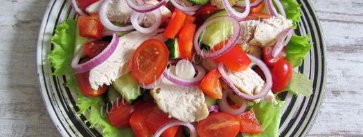 салат греческий с курицей. Шаг 10