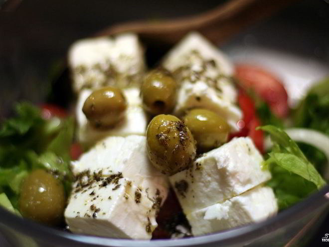 Рецепт салата греческого с оливками