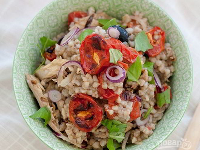 Рецепт салата с гречкой