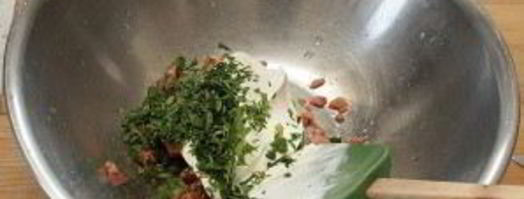 картофельный салат с копченой рыбой. Шаг 6