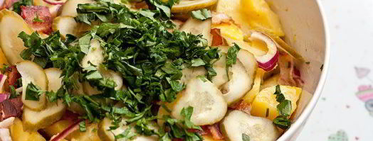 картофельный салат с красным луком. Шаг 11