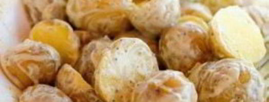 картофельный салат с лимоном и базиликом. Шаг 6