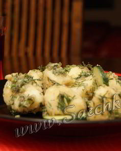 Картофельный салат с огурцами