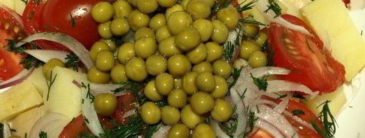 картофельный салат с помидорами и укропом. Шаг 5