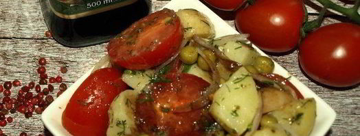 картофельный салат с помидорами и укропом. Шаг 10