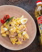 Немецкий картофельный салат с домашним майонезом