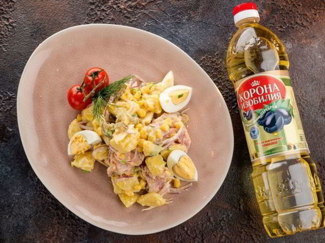 Рецепт немецкого картофельного салата с домашним майонезом