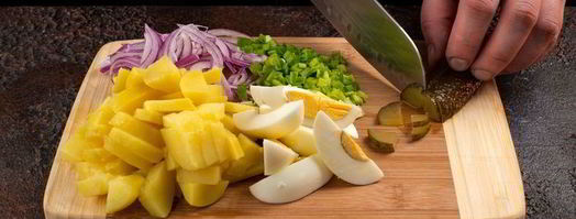 немецкий картофельный салат с домашним майонезом. Шаг 6