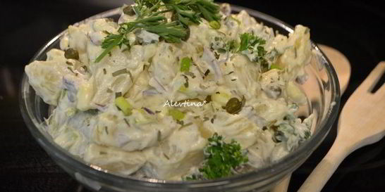 Простой картофельный салат