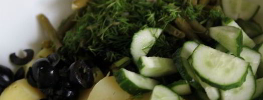 салат из молодого картофеля со стручковой фасолью. Шаг 4