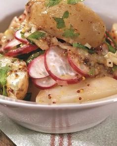 Салат из молодого картофеля