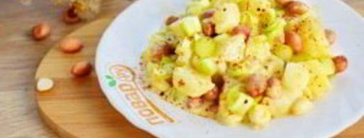 салат картофельный с ананасом. Шаг 4