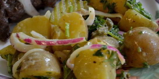 Салат картофельный с горчицей