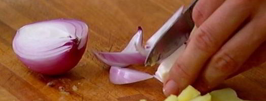 салат с картофелем, фенхелем и копченой семгой. Шаг 5