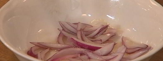 салат с картофелем, фенхелем и копченой семгой. Шаг 6