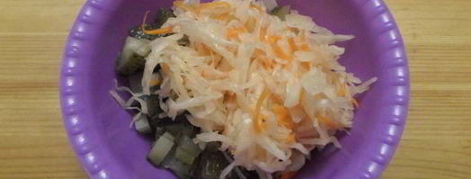 салат с картофелем и соленьями. Шаг 5