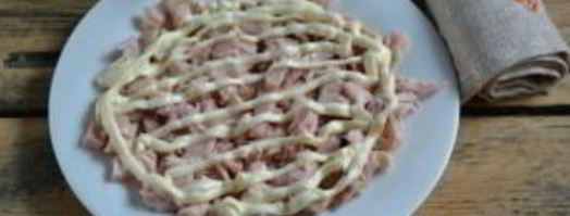 салат с картофельной стружкой. Шаг 5