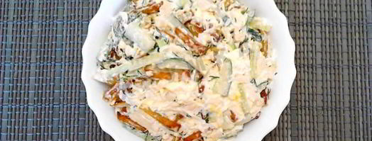 салат с картошкой фри и курицей. Шаг 12