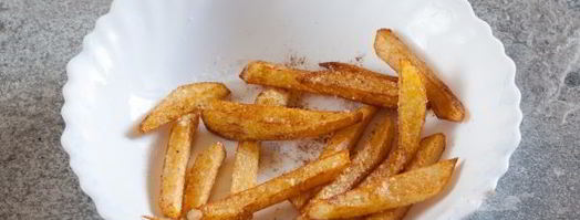 салат с жареной картошкой соломкой. Шаг 9