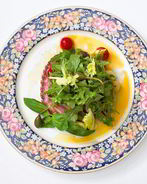 Теплый салат с картофелем и осьминогом