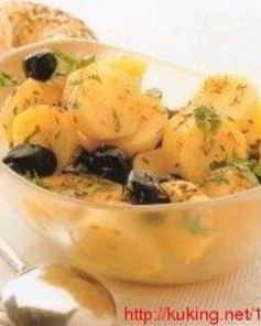 Тунисский картофельный салат с оливками