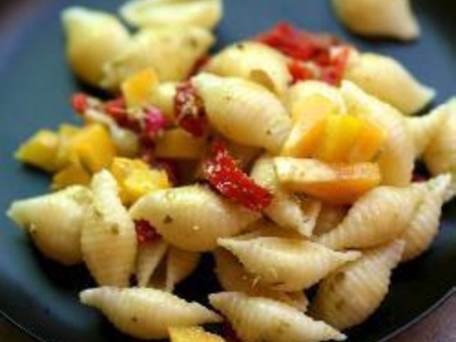 Рецепт макаронного салата со сладким перцем
