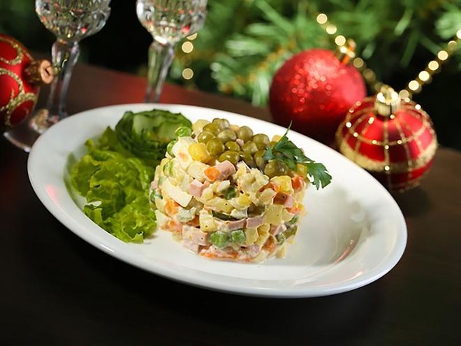 Рецепт классического новогоднего салата оливье