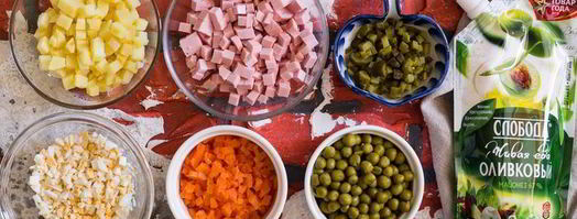 новогодний оливье. Шаг 3