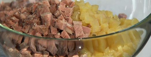 оливье без майонеза. Шаг 3