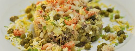 оливье без майонеза. Шаг 4