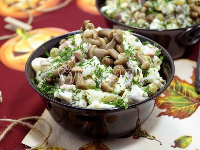 Рецепт оливье на хэллоуин