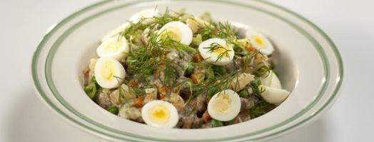 оливье с говяжьей печенкой. Шаг 7