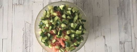 оливье с креветками. Шаг 6