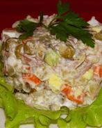 Оливье с мясом