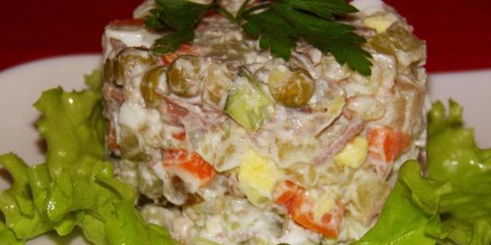 Оливье с мясом