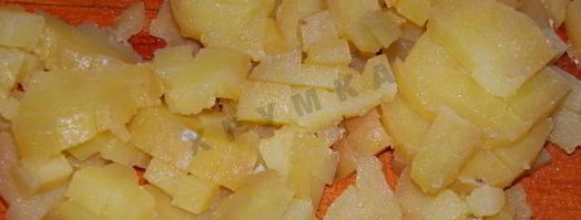 оливье с мясом. Шаг 8