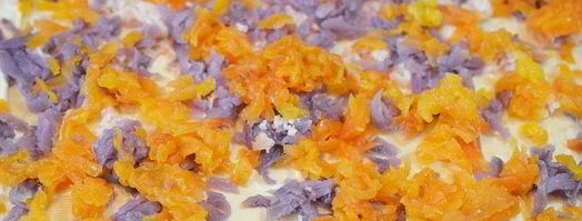 оливье с рыбой в рулете. Шаг 5