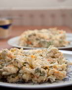 Оливье с утиной грудкой