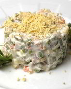 Оливье с яблоками