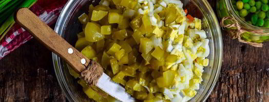 оливье со скумбрией. Шаг 4