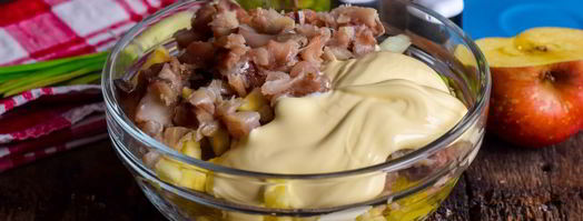 оливье со скумбрией. Шаг 8