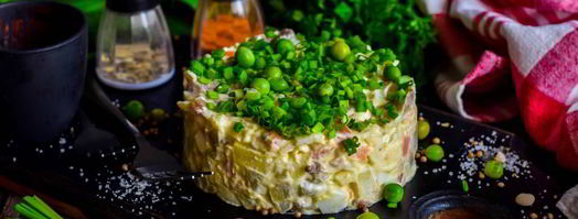 оливье со скумбрией. Шаг 10