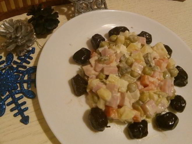 Рецепт простого оливье