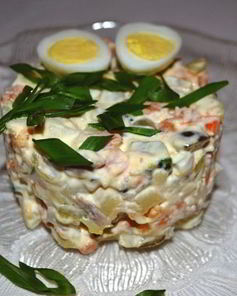 Салат Оливье по-домашнему