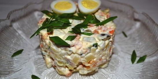 Салат Оливье по-домашнему