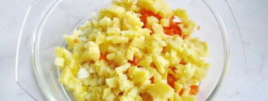 салат оливье с индейкой. Шаг 5